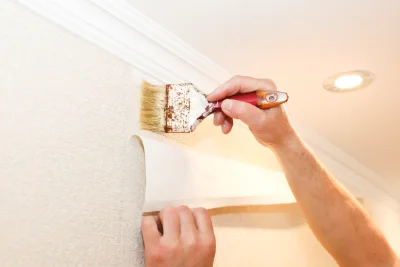 Pose de papier peint à Chamousset — revêtements muraux et toiles de verre